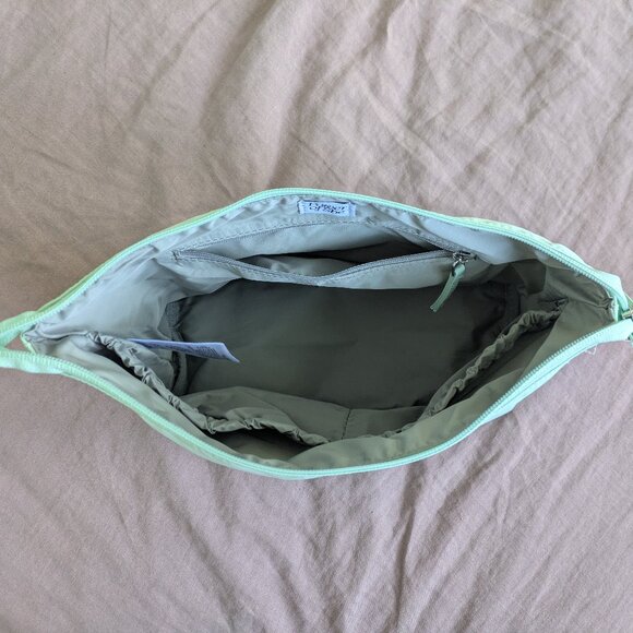 🌸 Athleta All About LARGE Cosmetic Pouch in Lighthouse Green NWT - Picture 2 of 13